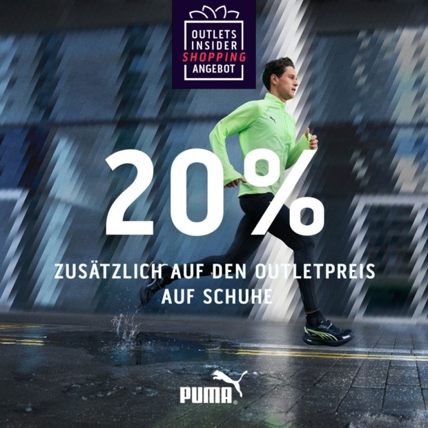 Puma 20% auf Schuhe - OIS