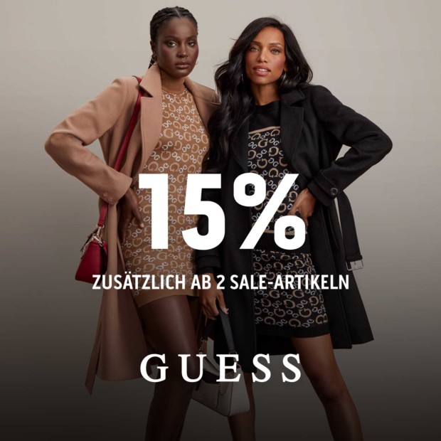 Guess 15% zusätzlich an einem Einkauf von 2 Sale-Artikeln