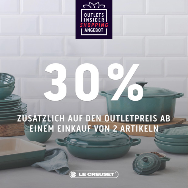 Le Creuset 30% zusätzlich ab 2 Artikel - OIS