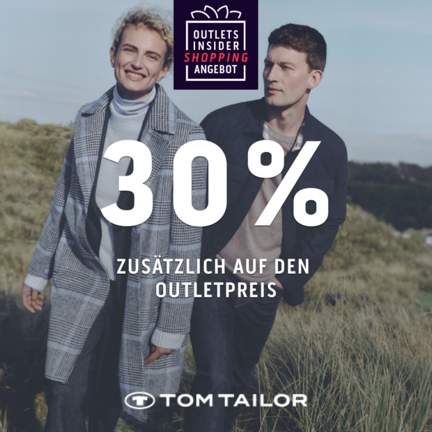 Tom Tailor 30% zusätzlich auf den Outletpreis - OIS