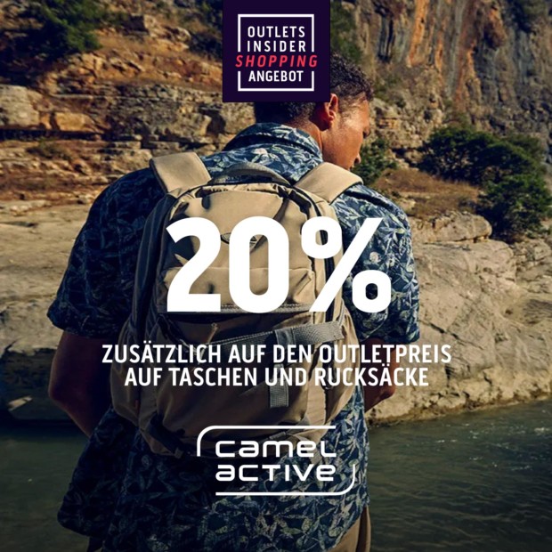 Camel Active 20% zusätzlich auf Taschen und Rucksäcke- OIS