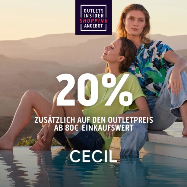 Cecil 20% zusätzlich ab 80€ - OIS