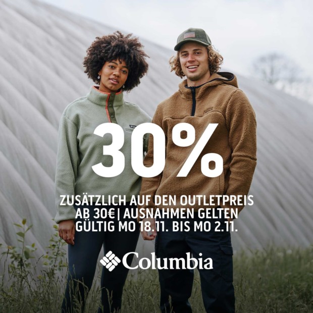 COLUMBIA 30% ab 30€ - bw2411