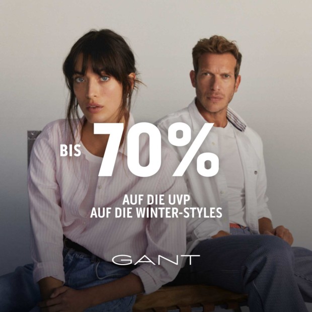 Gant bis zu 70% auf die UVP auf Winter-Styles