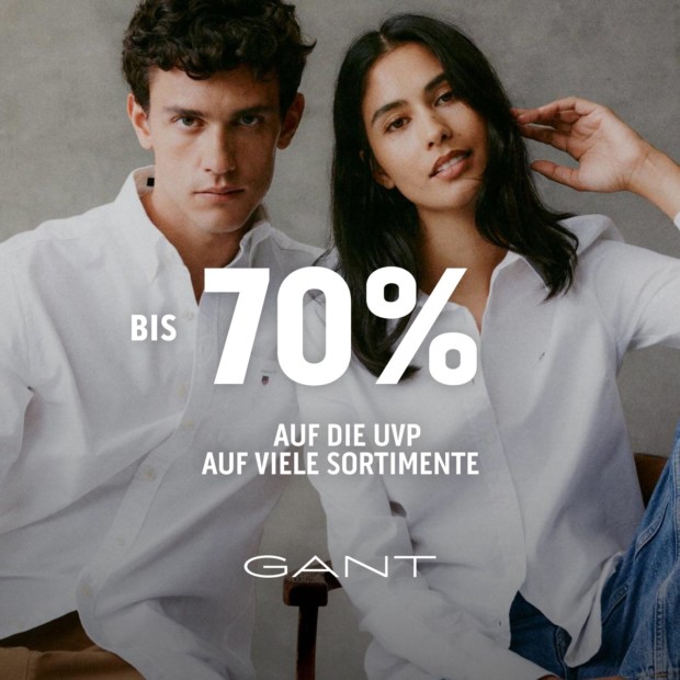 Gant Bis zu 70% auf die UVP auf viele Sortimente SS24 (P)