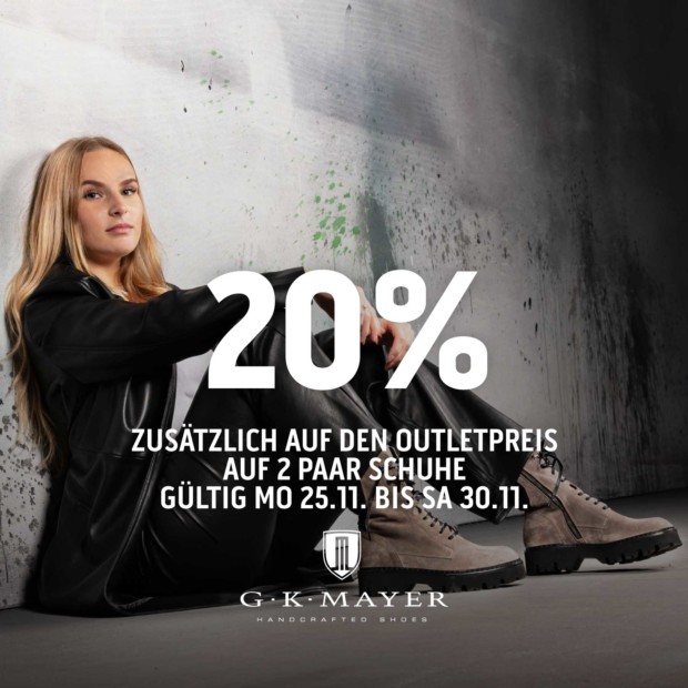 G.K. MAYER SHOES 20% - bw2411