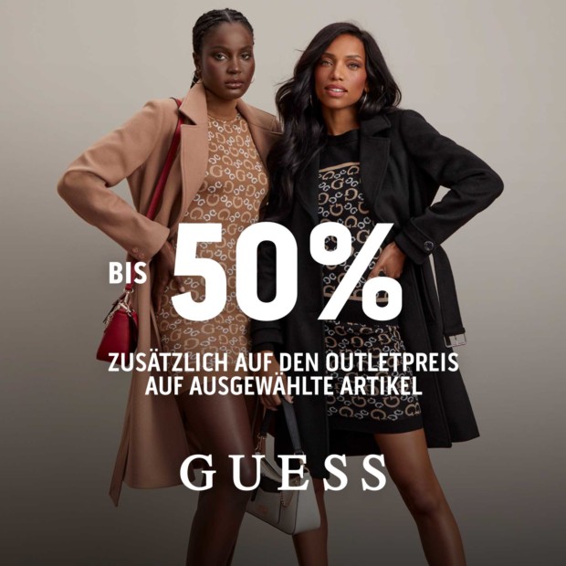 Guess bis zu 50% auf ausgewählte Artikel