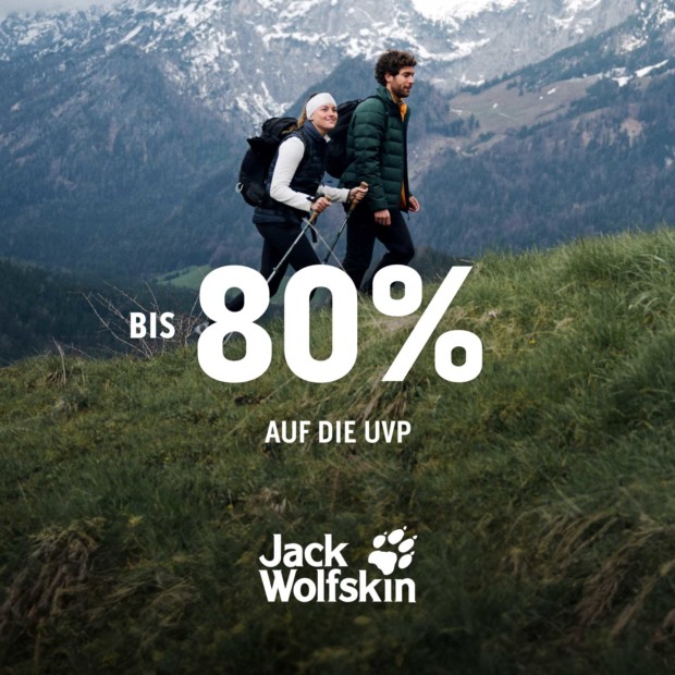 Jack Wolfskin bis zu 80% auf die UVP