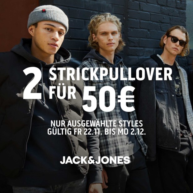 JACK & JONES 2 Strickpullover für 50€ - bw2411