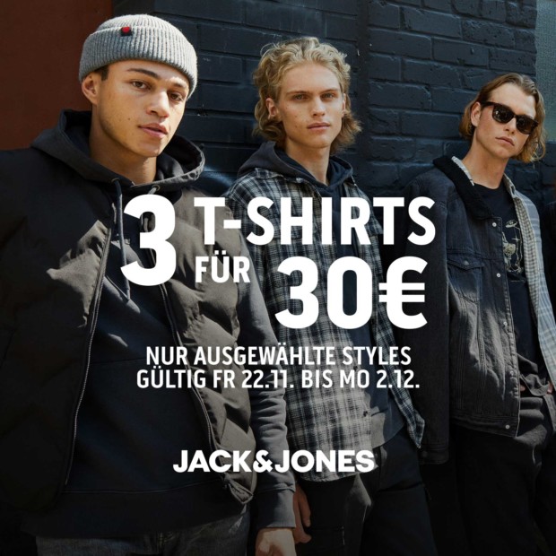 JACK & JONES 3 T-Shirts 30€ - bw2411