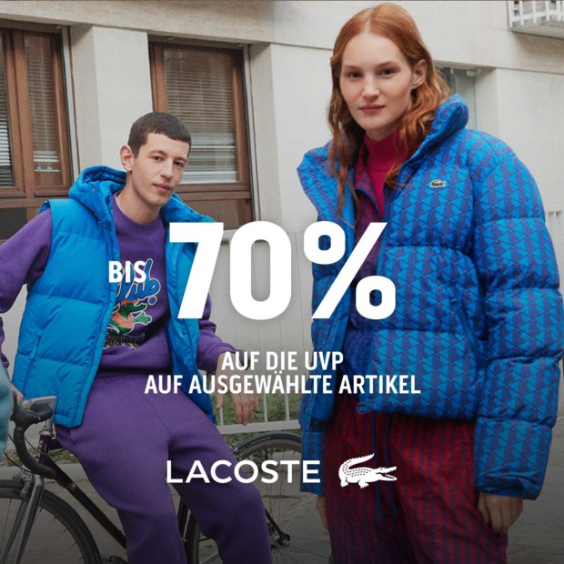 Lacoste Bis zu 70% auf die UVP