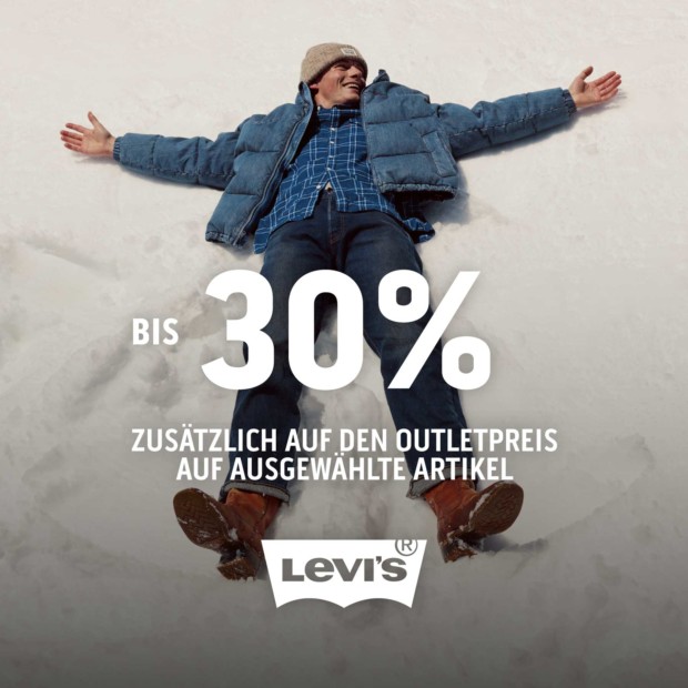 LEVI'S bis zu 30% zusätzlich auf ausgewählte Artikel