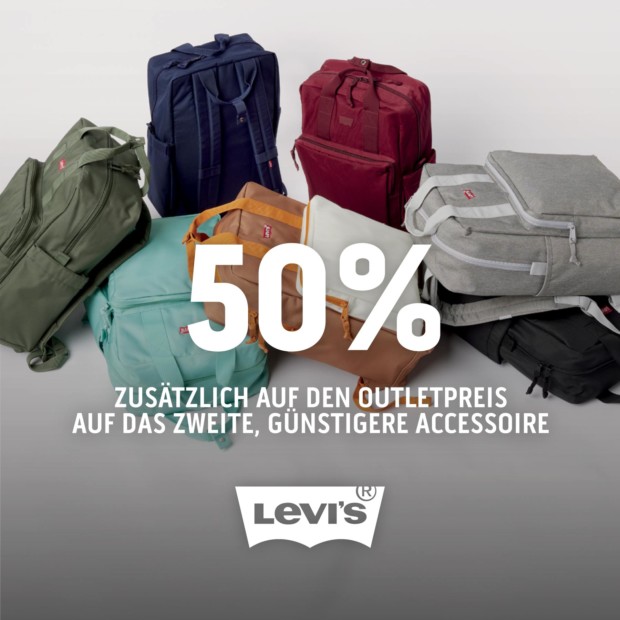 LEVI'S 50% auf Accessoires