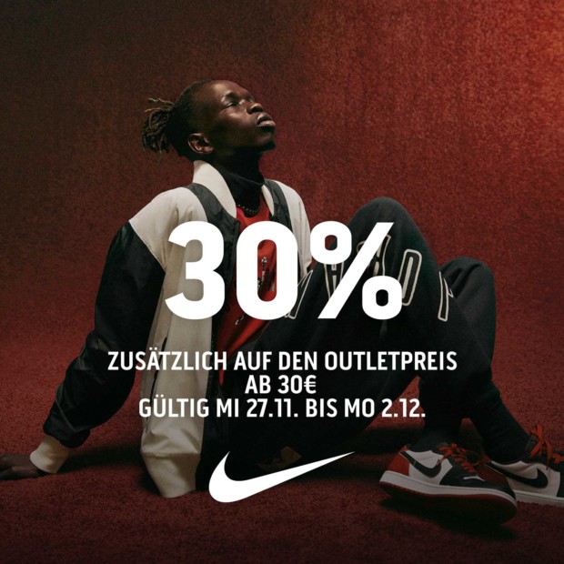 NIKE 30% ab 30€ auf alles - bw2411