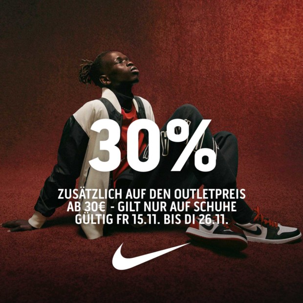 NIKE 30% ab 30€ auf Schuhe - bw2411