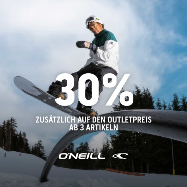 O'Neill - 30% zusätzlich ab 3 Artikeln