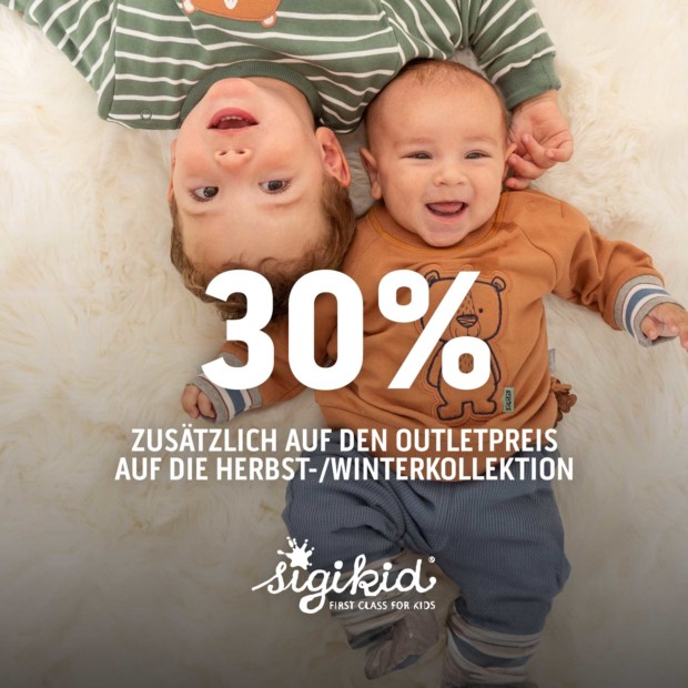 Sigikid zusätzlich 30% auf Herbst-/Winter Kollektion