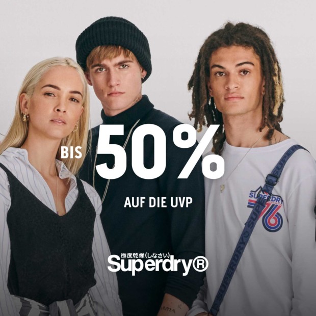 Superdry bis zu 50% auf die UVP