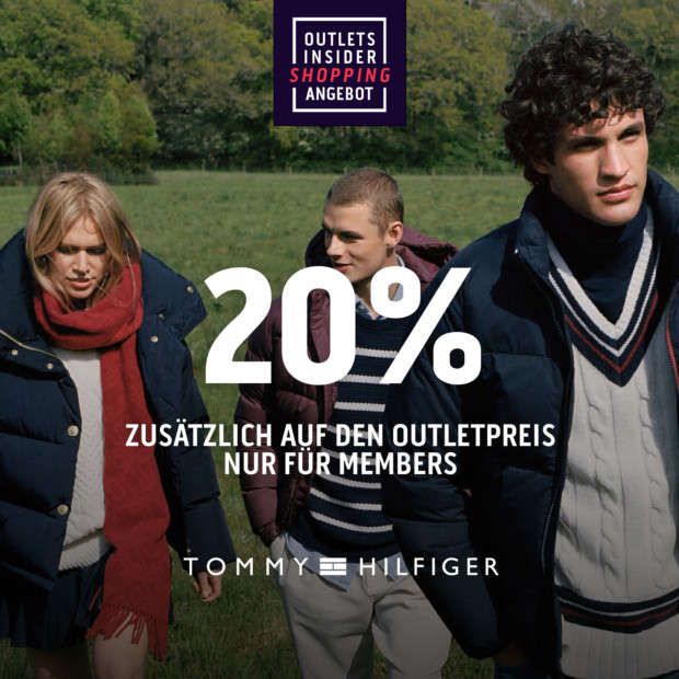 Tommy Hilfiger 20% zusätzlich auf den Outletpreis OIS